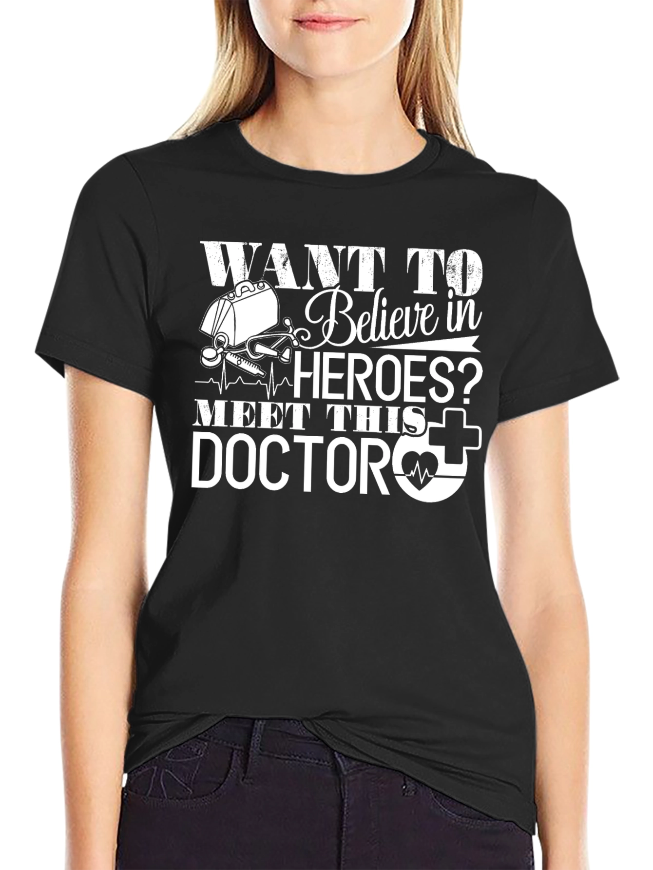 Doctor Hero Graphic Tee - Medical Professional Shirt