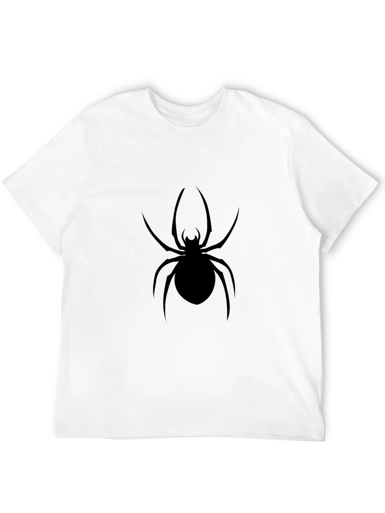 Black Spider Graphic Tee - Creepy Crawly Style