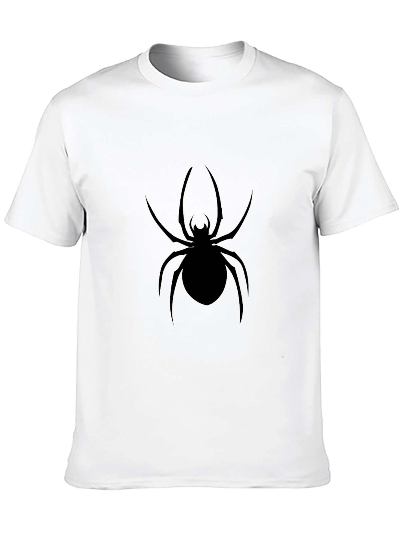 Black Spider Graphic Tee - Creepy Crawly Style