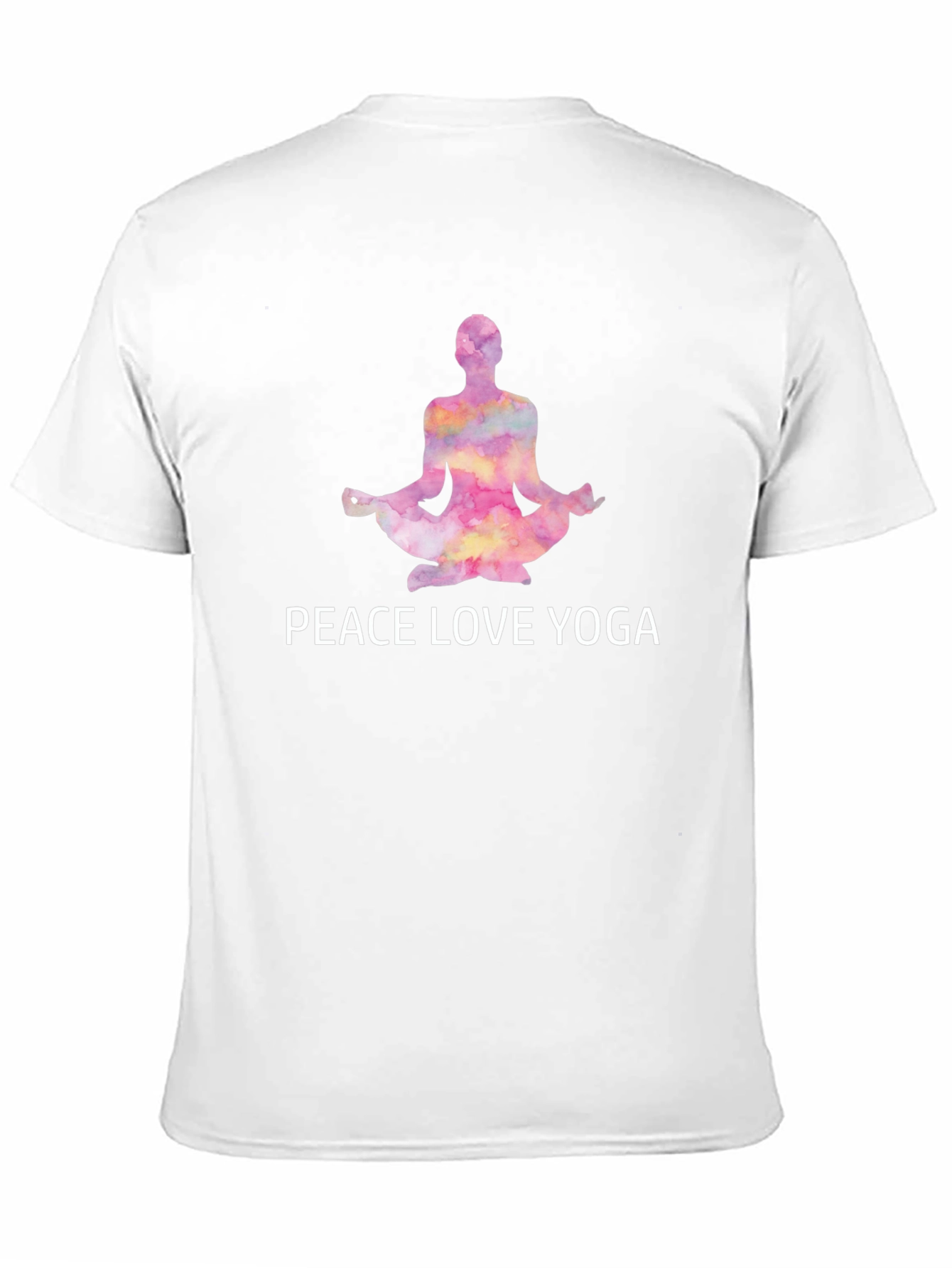 Peace Love Yoga T-Shirt - Black Cotton Tee