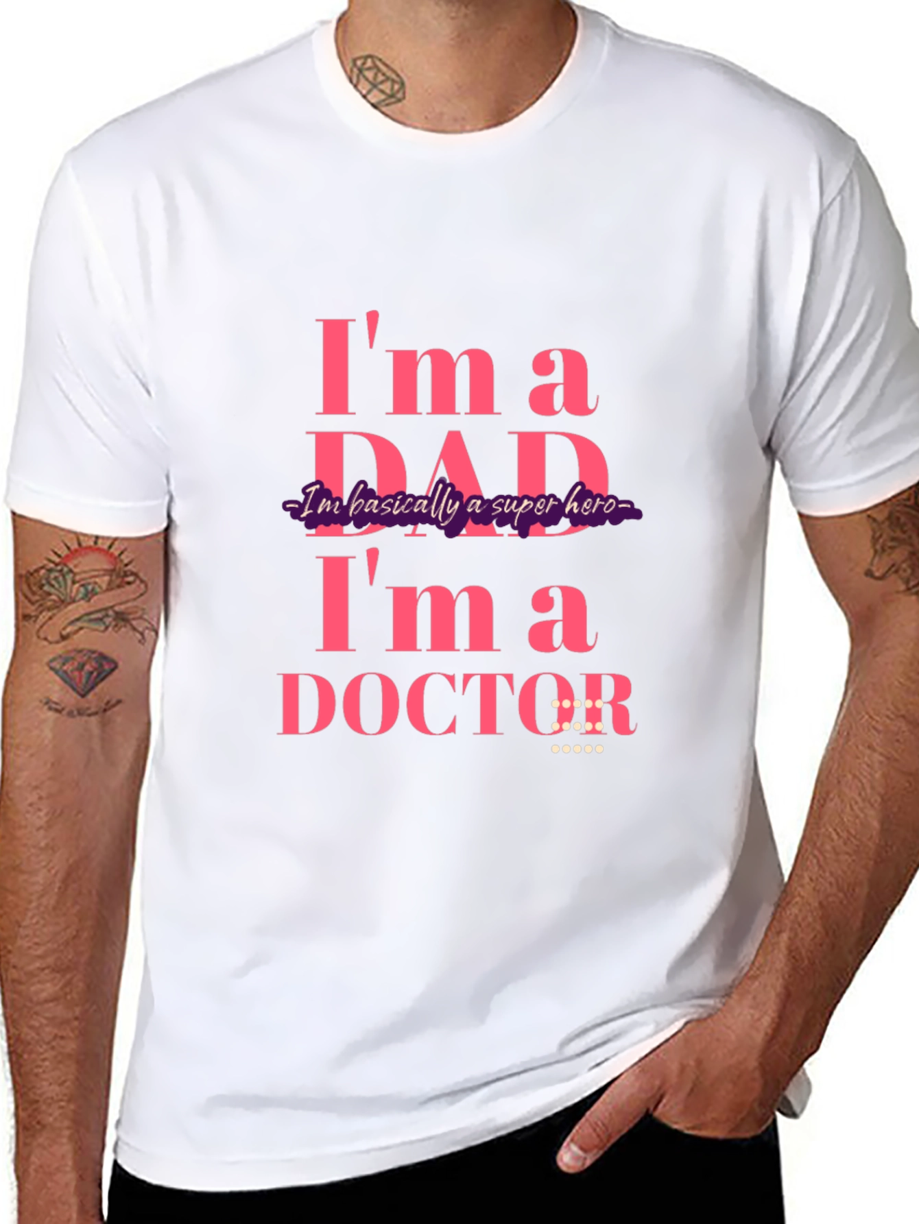 Dad Doctor T-Shirt: Super Hero Apparel