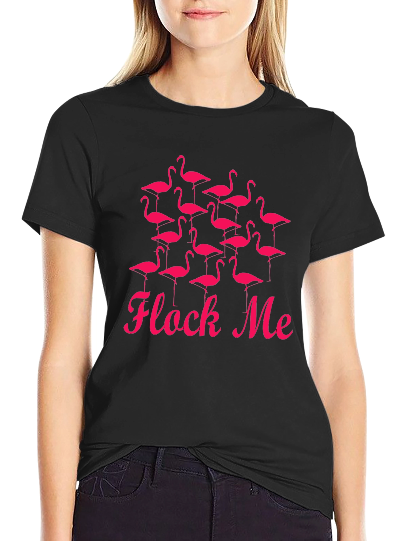 Flock Me Funny Flamingo T-Shirt