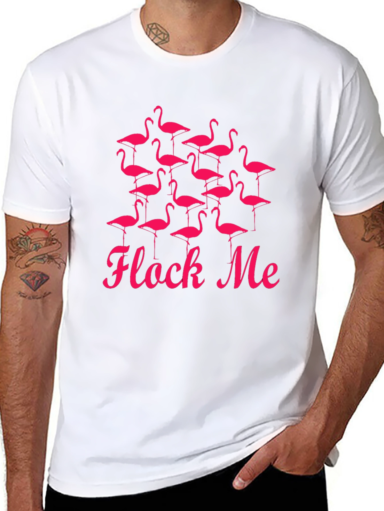 Flock Me Funny Flamingo T-Shirt