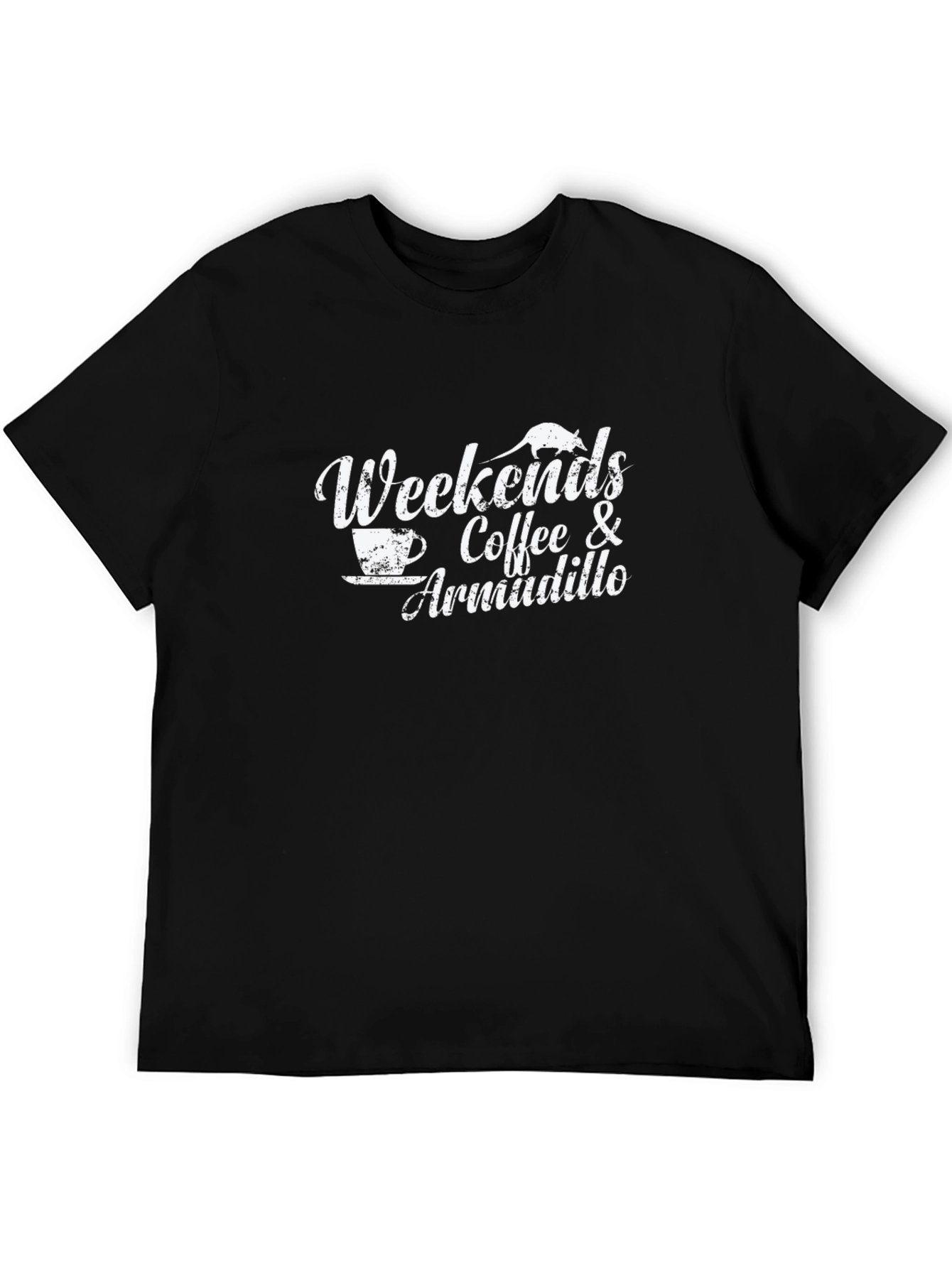 Weekends Coffee & Armadillo Graphic T-Shirt