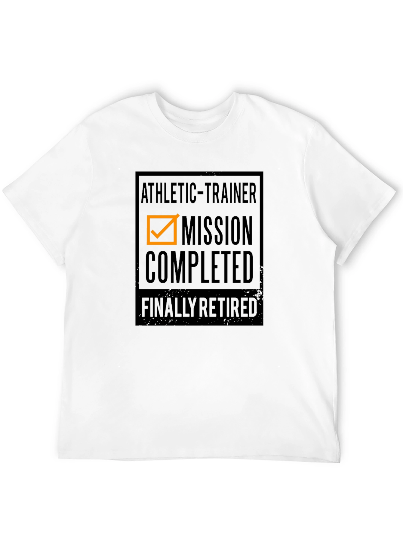 Athletic Trainer Mission Completed Retired Black T-Shirt