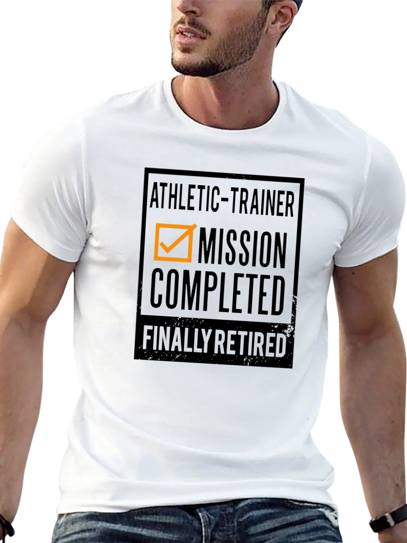 Athletic Trainer Mission Completed Retired Black T-Shirt