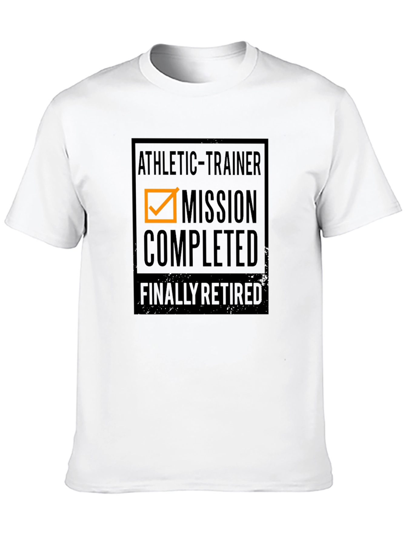 Athletic Trainer Mission Completed Retired Black T-Shirt