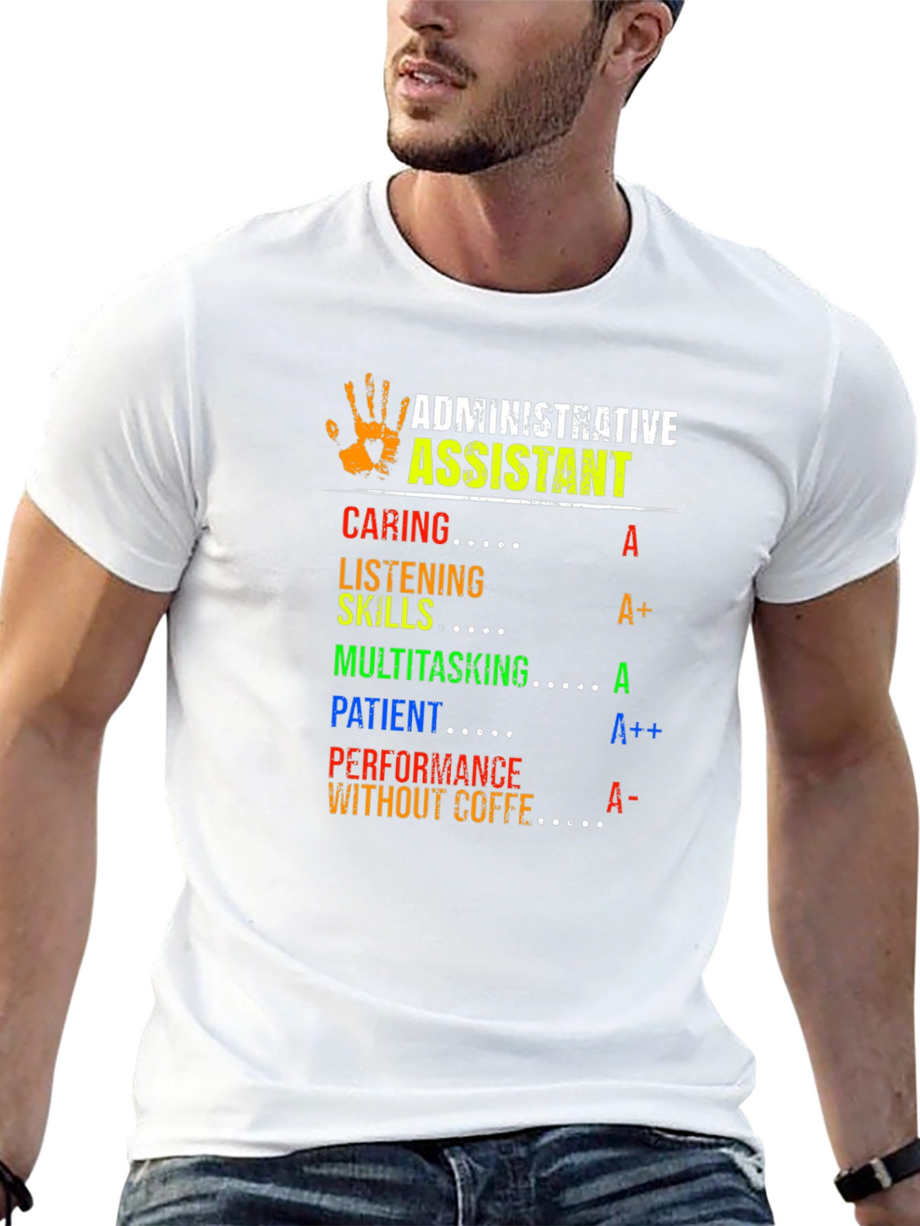 Admin Assistant T-Shirt - Caring Skilled Patient
