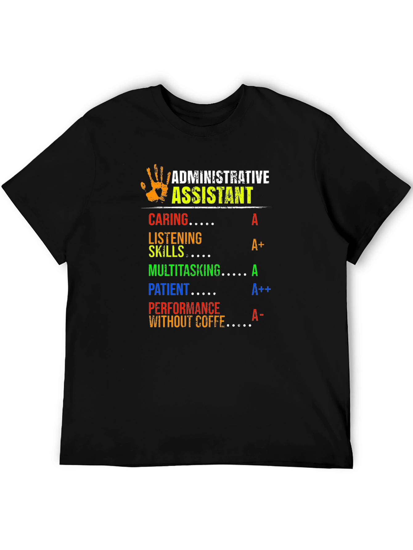 Admin Assistant T-Shirt - Caring Skilled Patient