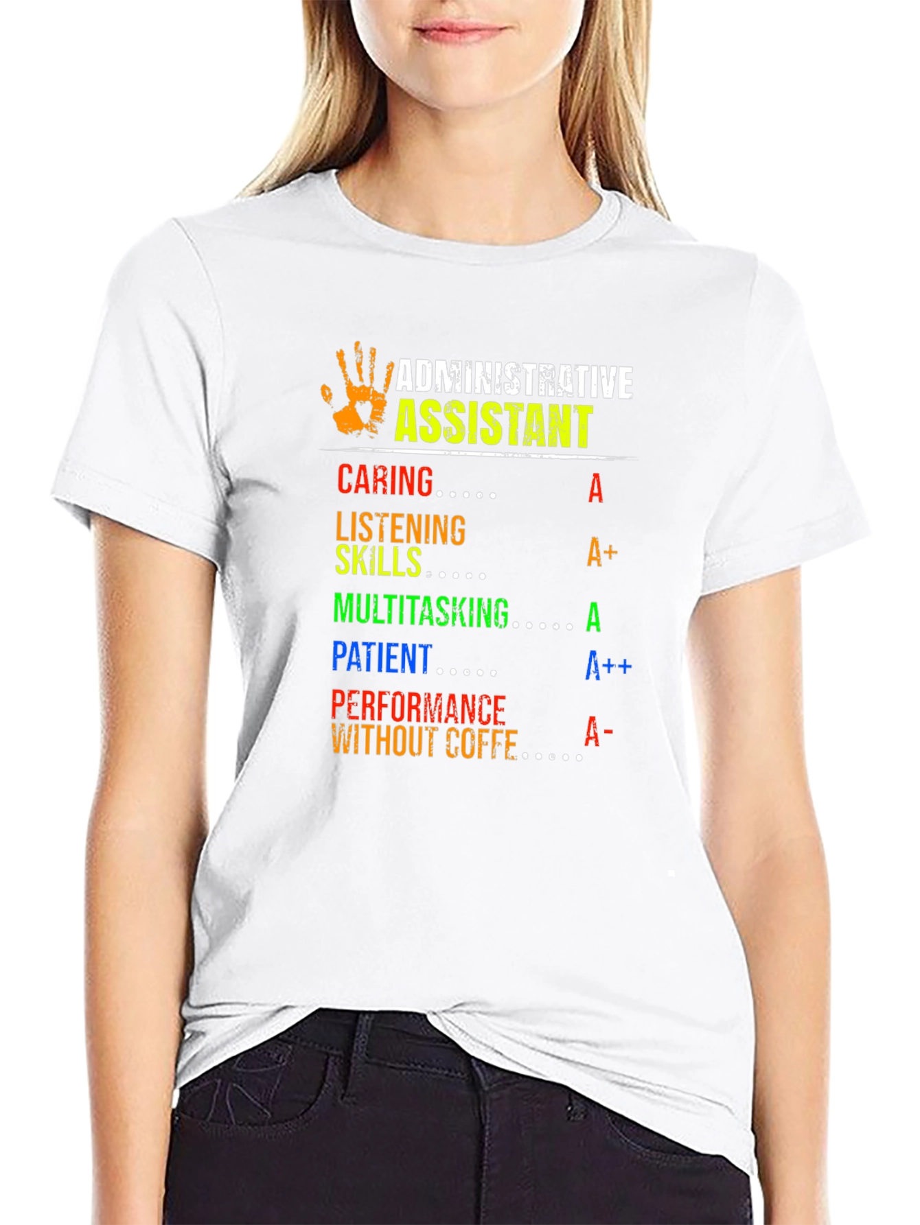 Admin Assistant T-Shirt - Caring Skilled Patient
