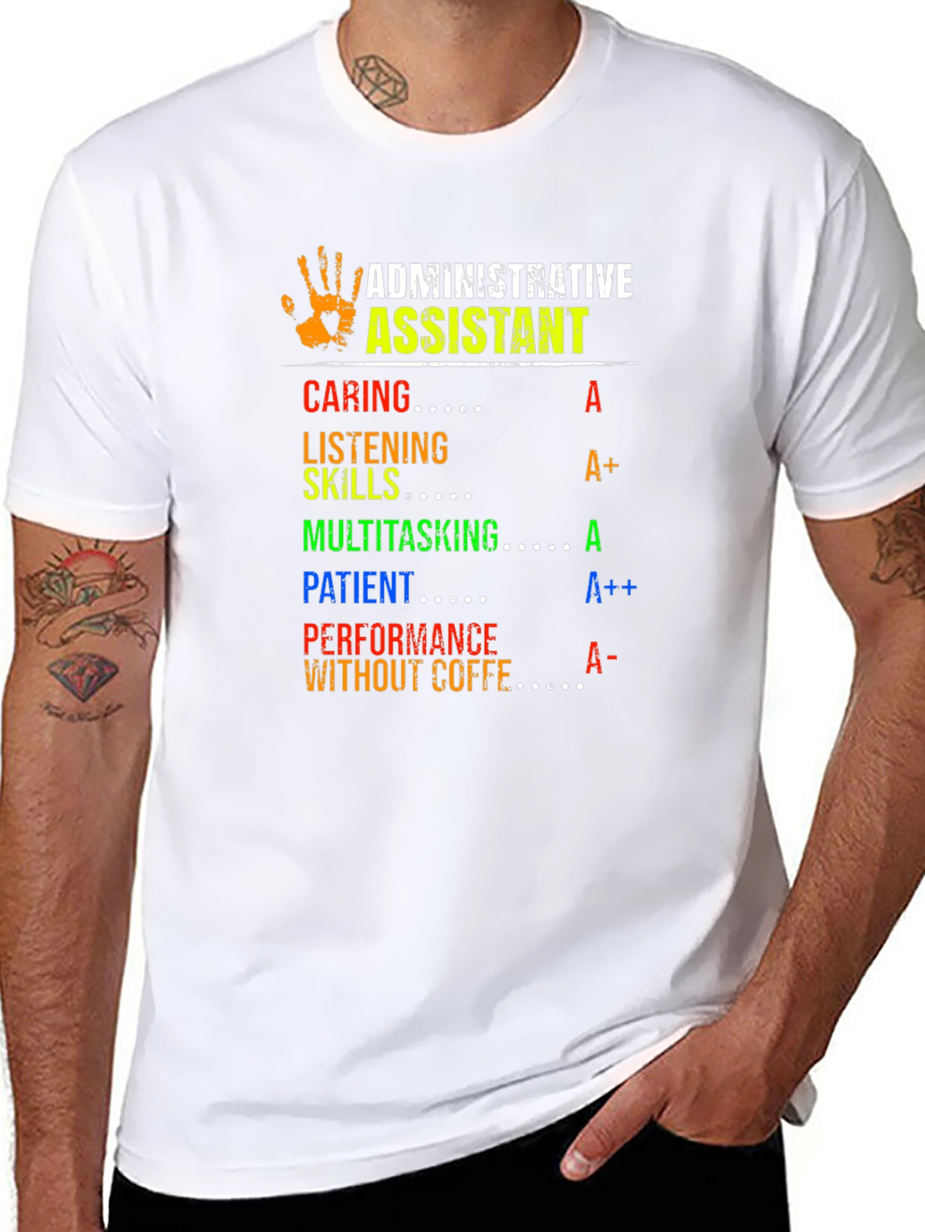 Admin Assistant T-Shirt - Caring Skilled Patient