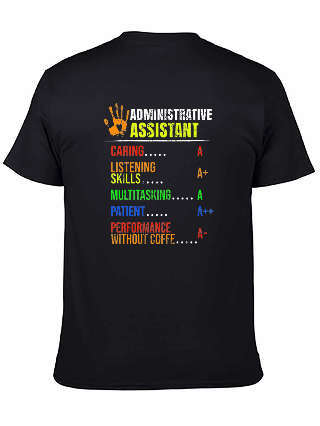 Admin Assistant T-Shirt - Caring Skilled Patient