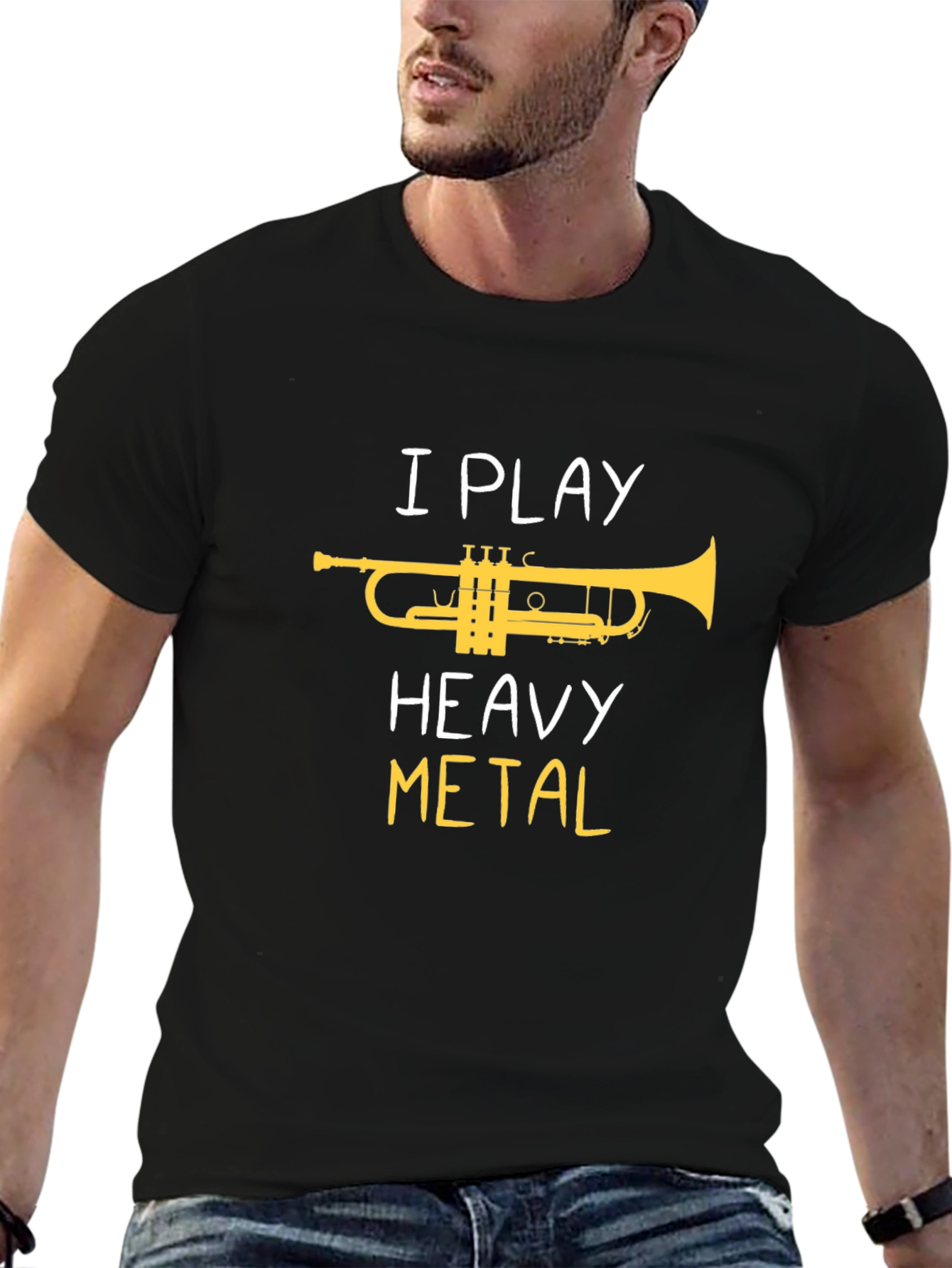 I Play Heavy Metal Trumpet T-Shirt