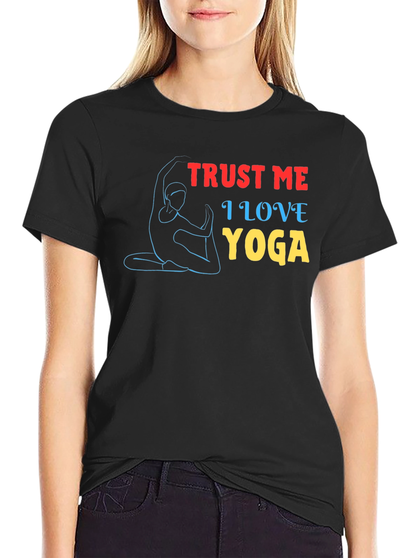 Trust Me I Love Yoga Graphic T-Shirt