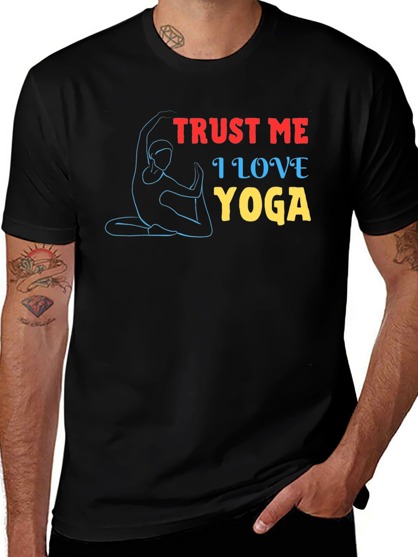 Trust Me I Love Yoga Graphic T-Shirt