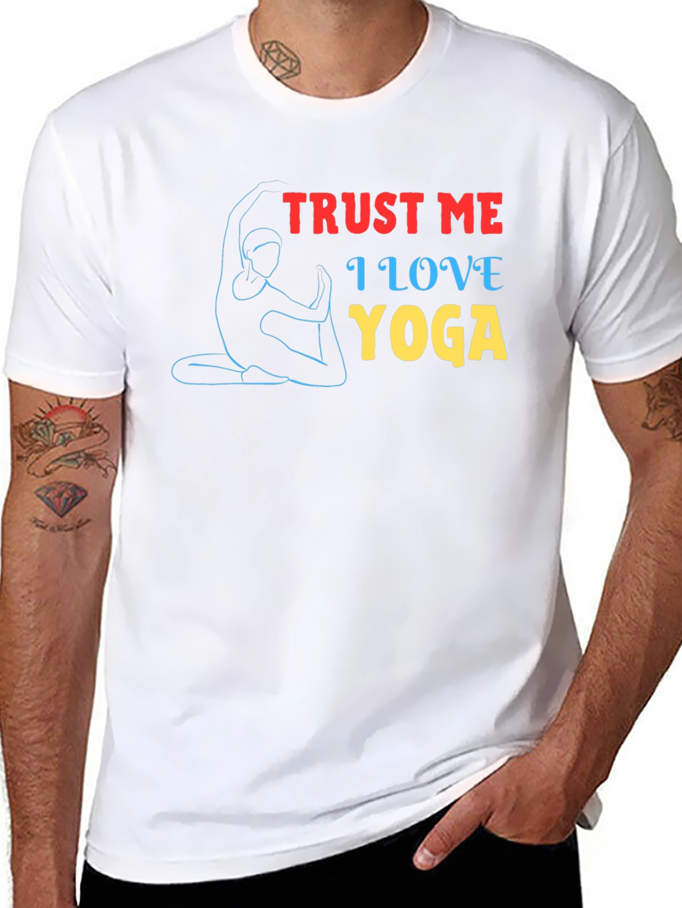 Trust Me I Love Yoga Graphic T-Shirt