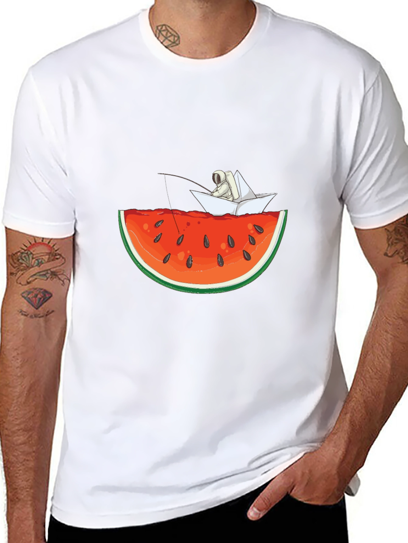 Watermelon Astronaut T-Shirt
