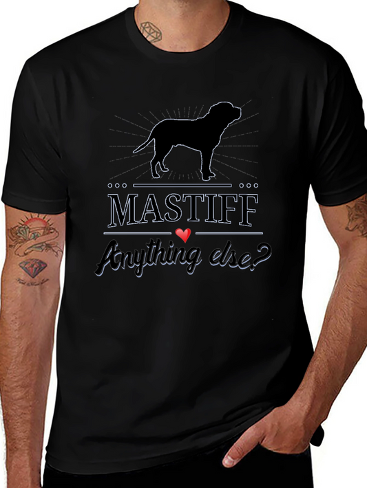 Mastiff Dog Breed Black Graphic Tee