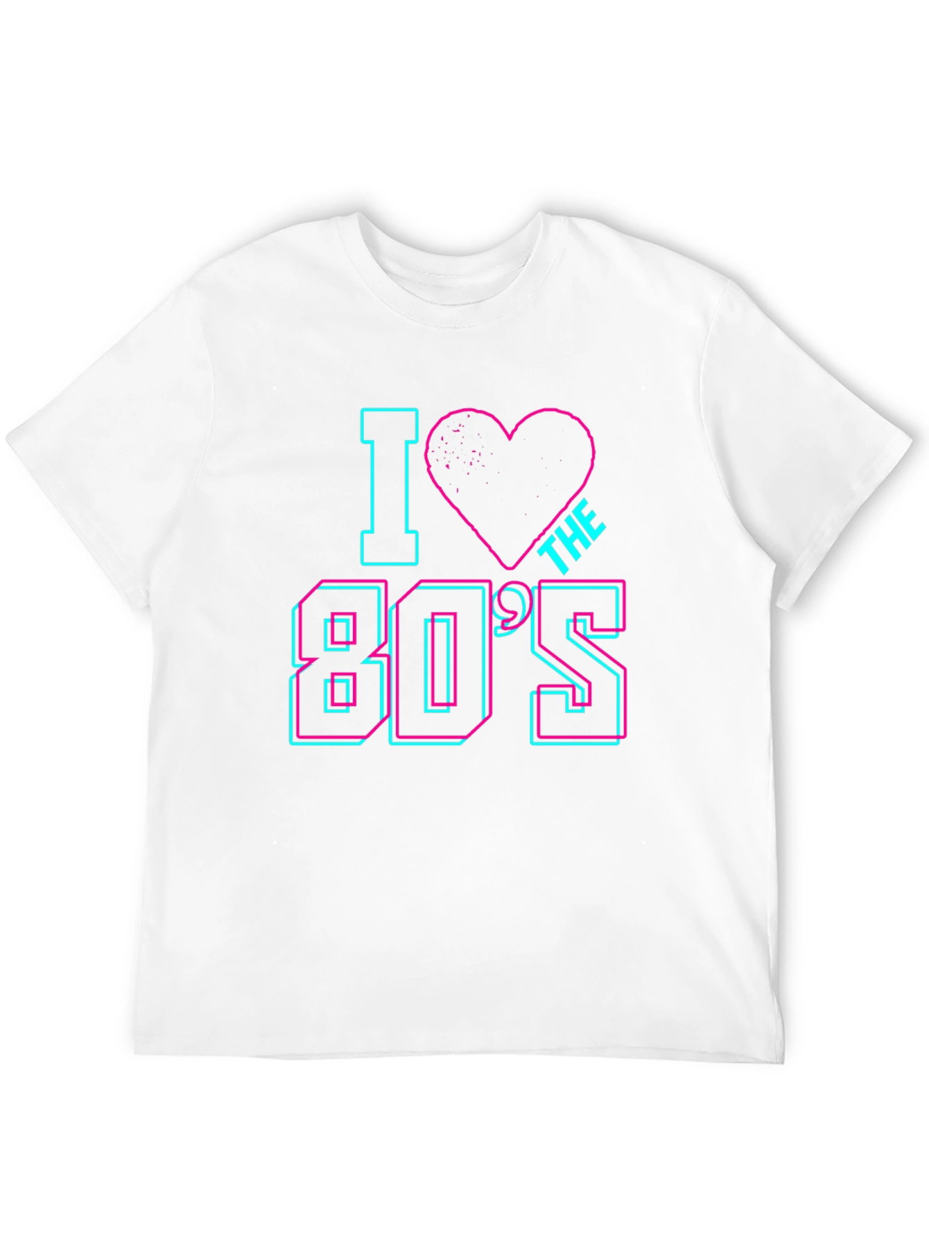 I Love the 80s Retro Graphic Tee - Black