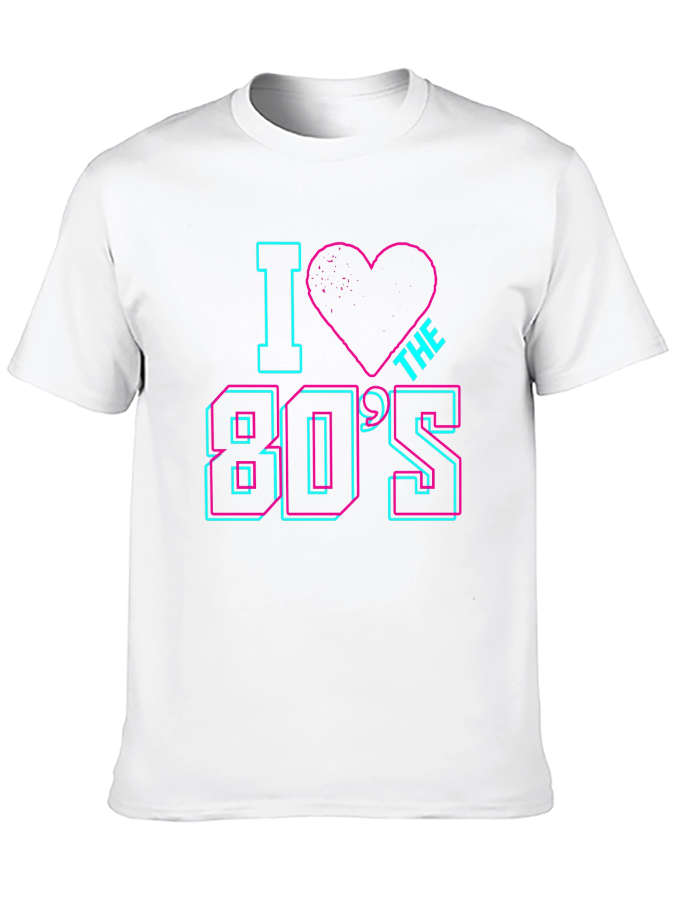 I Love the 80s Retro Graphic Tee - Black