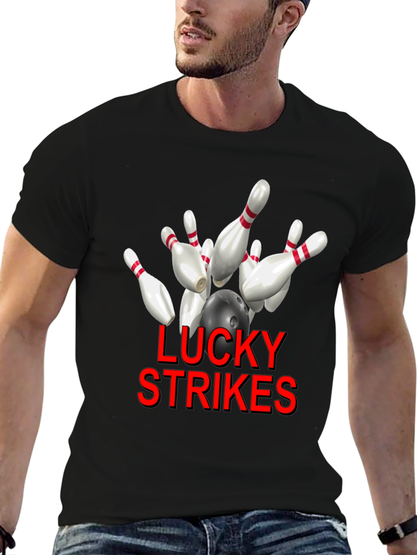 Lucky Strikes Bowling T-Shirt