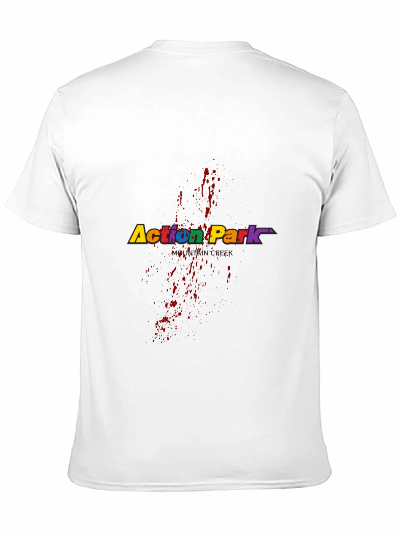 Action Park Retro T-Shirt - Black Cotton Blend