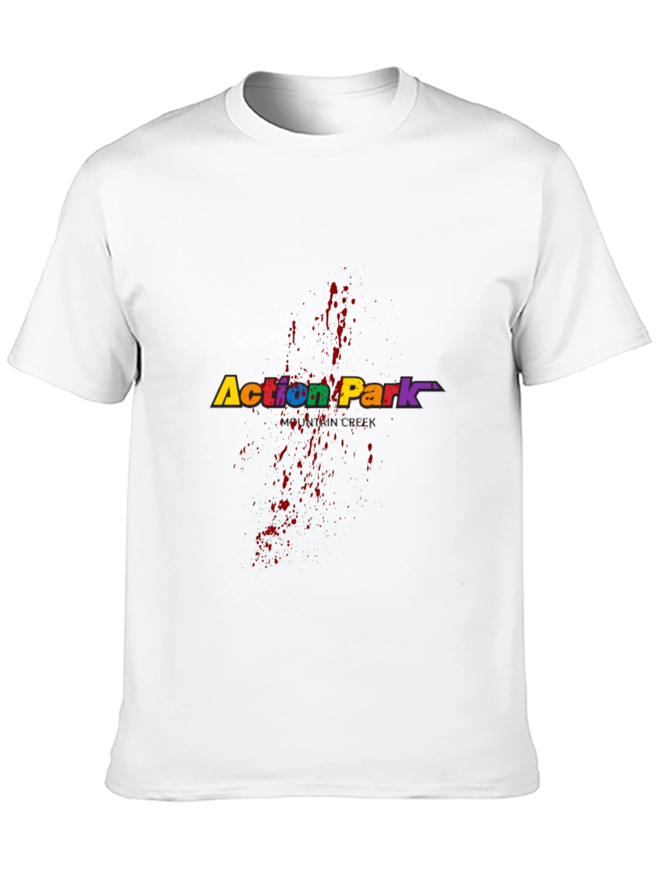 Action Park Retro T-Shirt - Black Cotton Blend