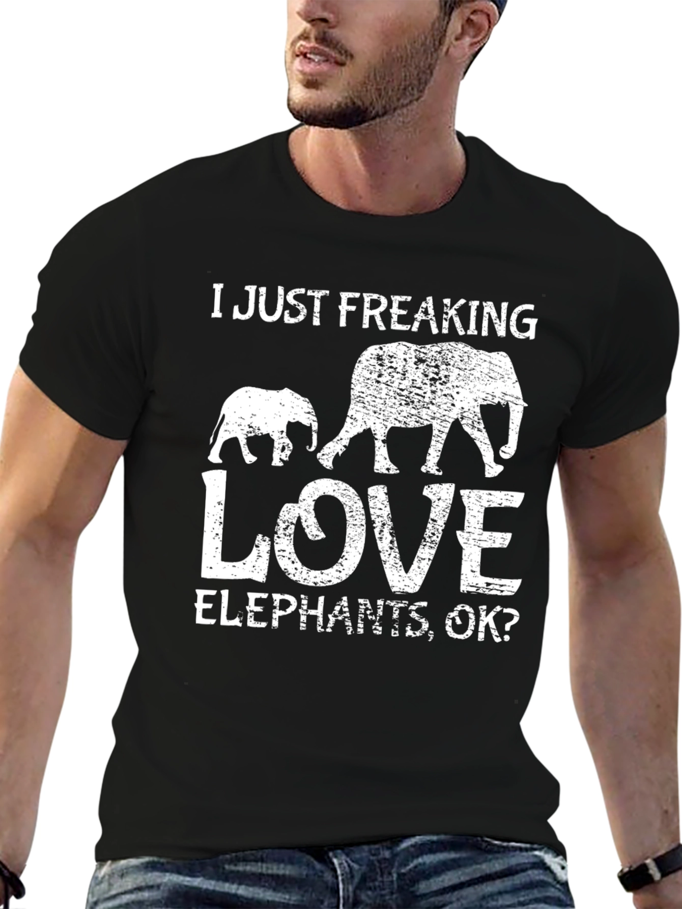 I Just Freaking Love Elephants T-Shirt