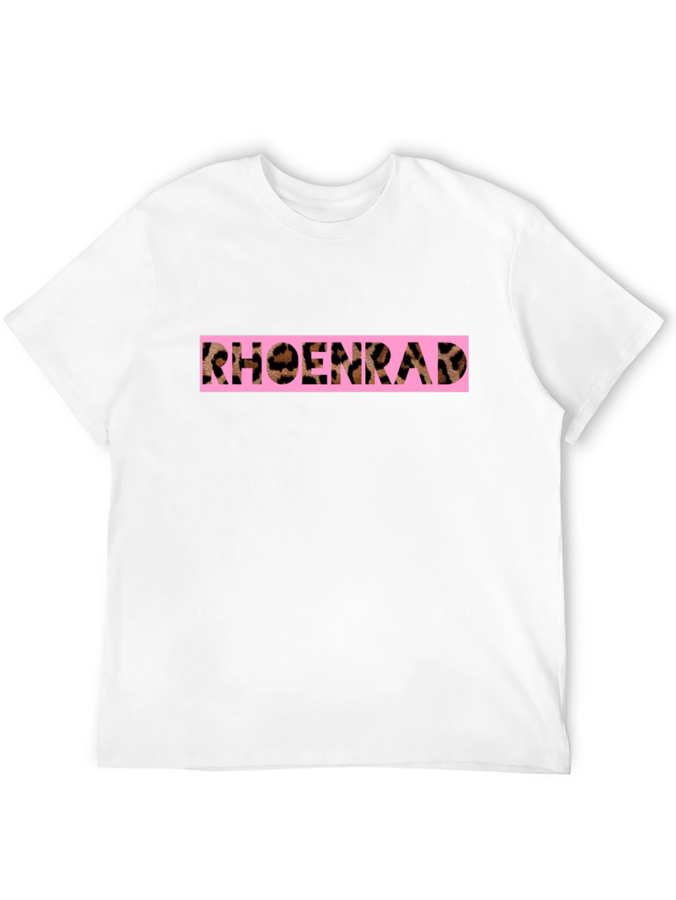 RHOENRAD Animal Print Graphic Black T-Shirt