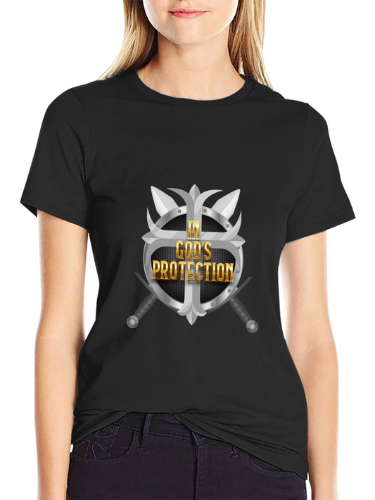In Gods Protection Graphic Tee - Black