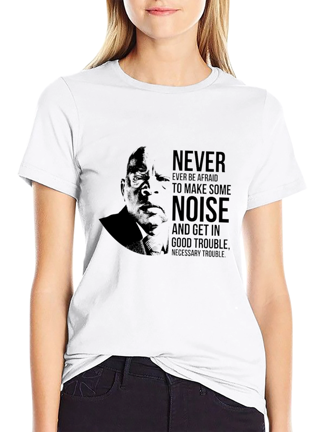 John Lewis Black T-Shirt - Make Some Noise