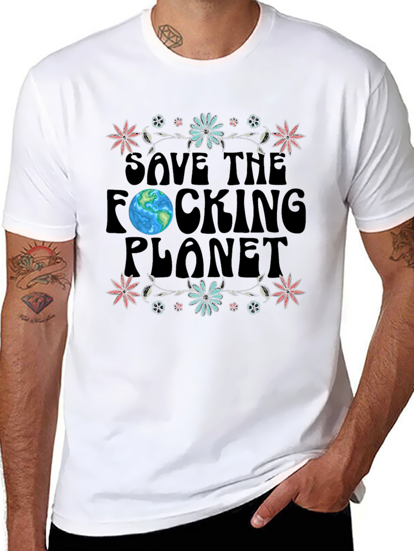 Save the F**king Planet T-Shirt - Earth Day Apparel