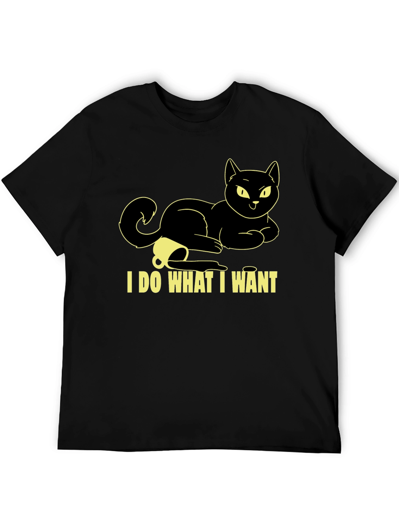 I Do What I Want Cat Graphic T-Shirt