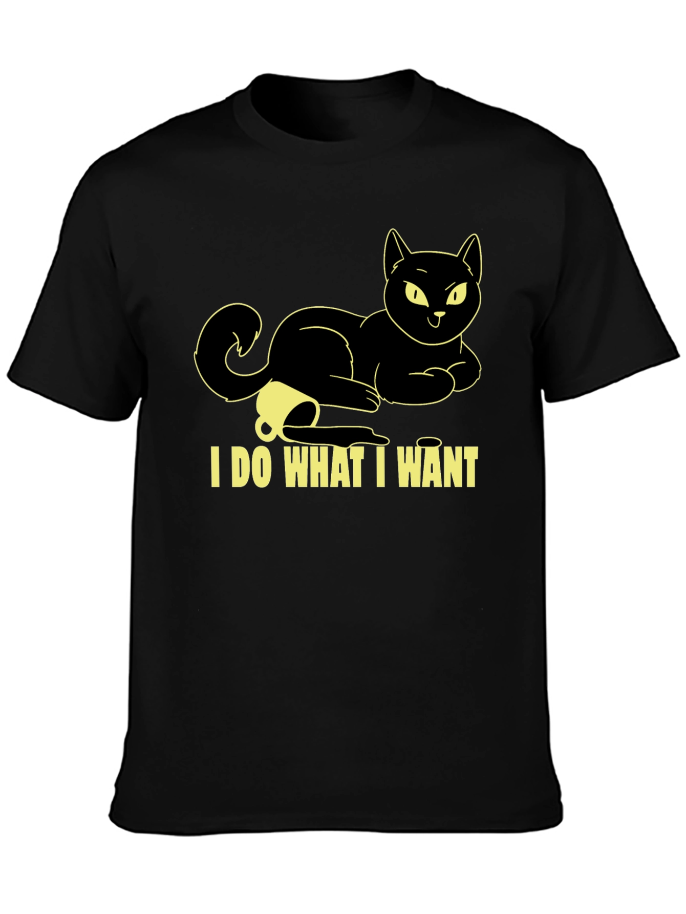 I Do What I Want Cat Graphic T-Shirt