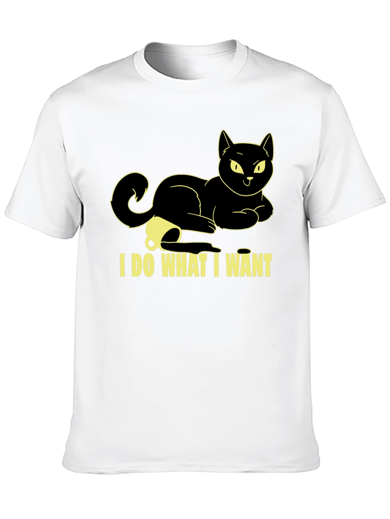 I Do What I Want Cat Graphic T-Shirt