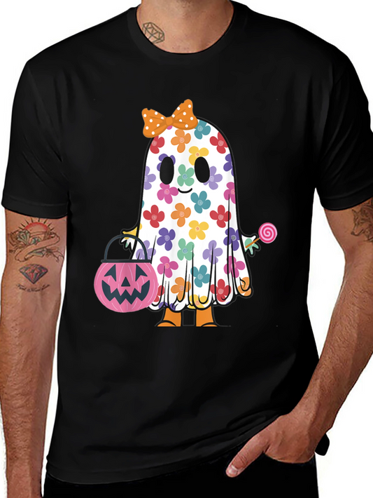 Halloween Ghost Floral Tee