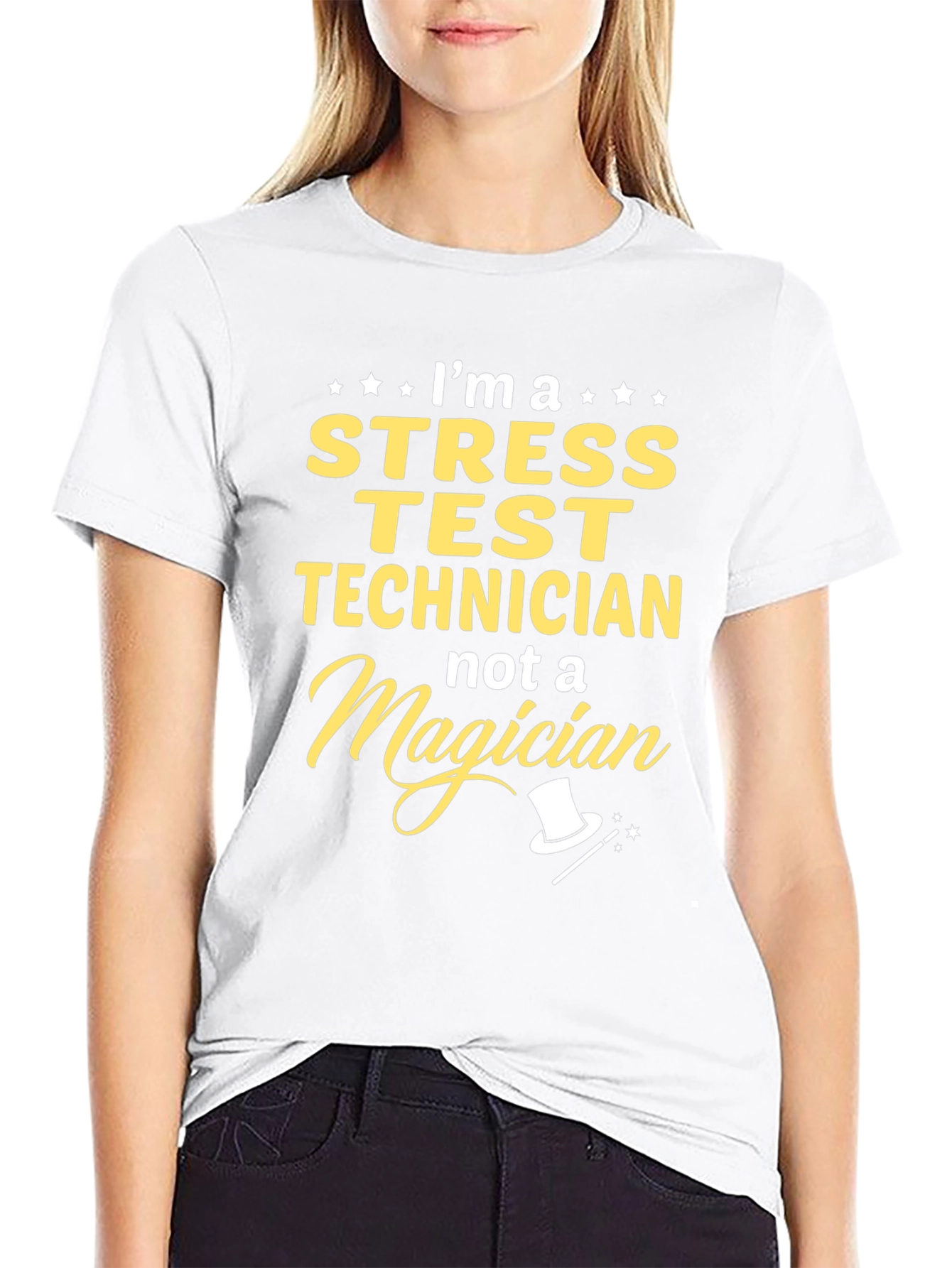 Stress Test Technician T-Shirt - Not A Magician Design
