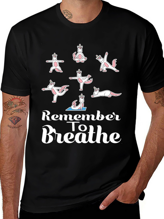 Unicorn Yoga Tee - Remember to Breathe