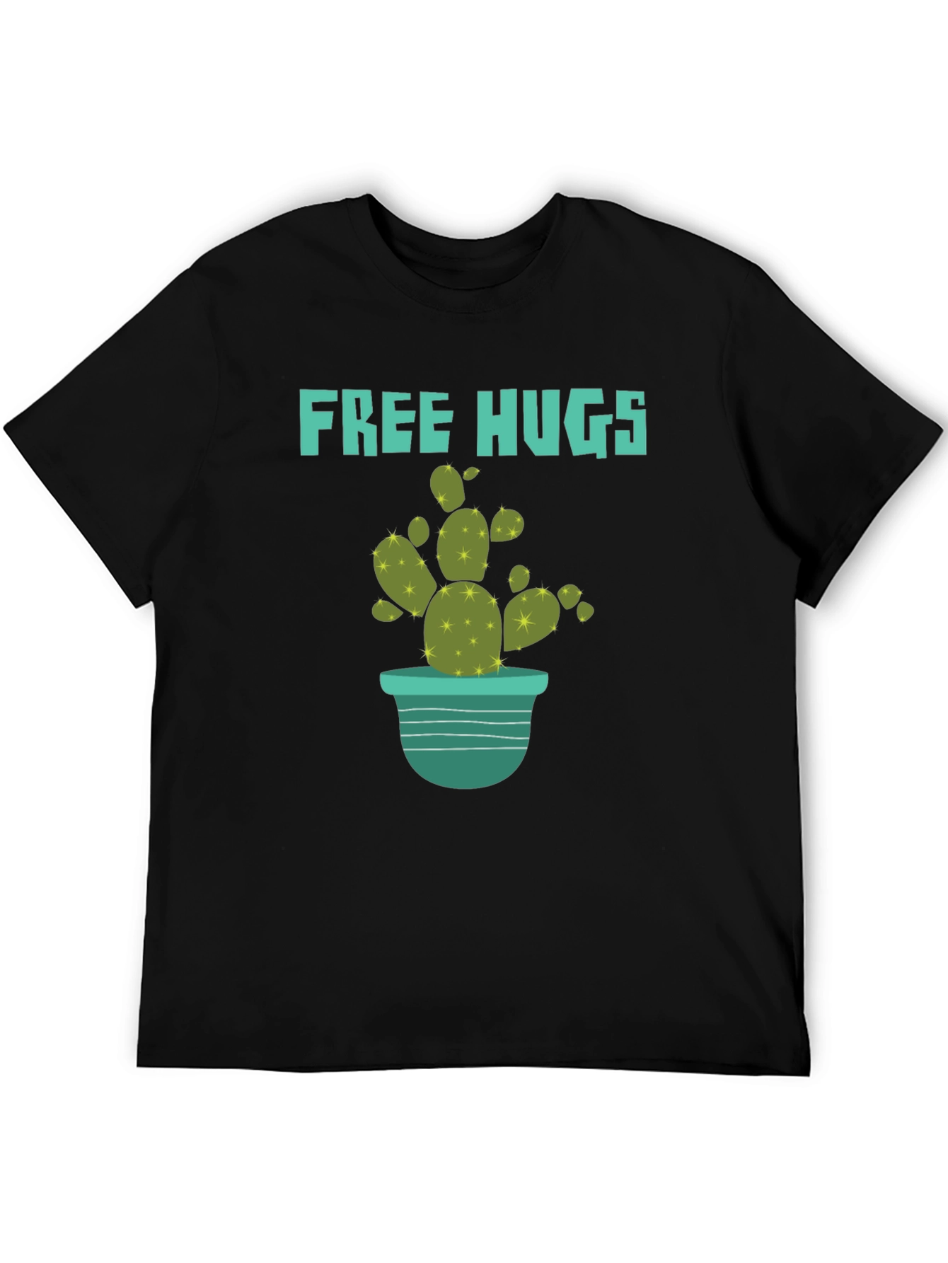 Free Hugs Cactus T-Shirt - Trendy Graphic Tee