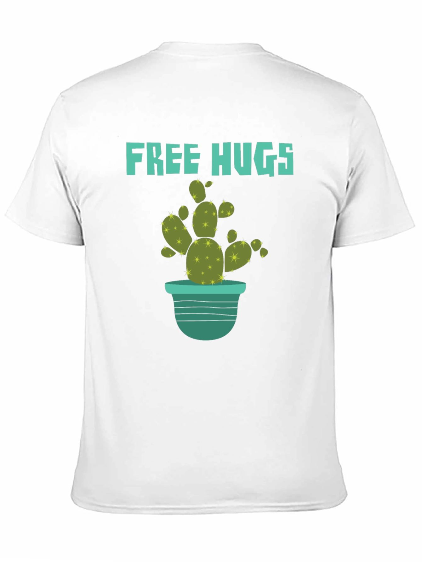 Free Hugs Cactus T-Shirt - Trendy Graphic Tee