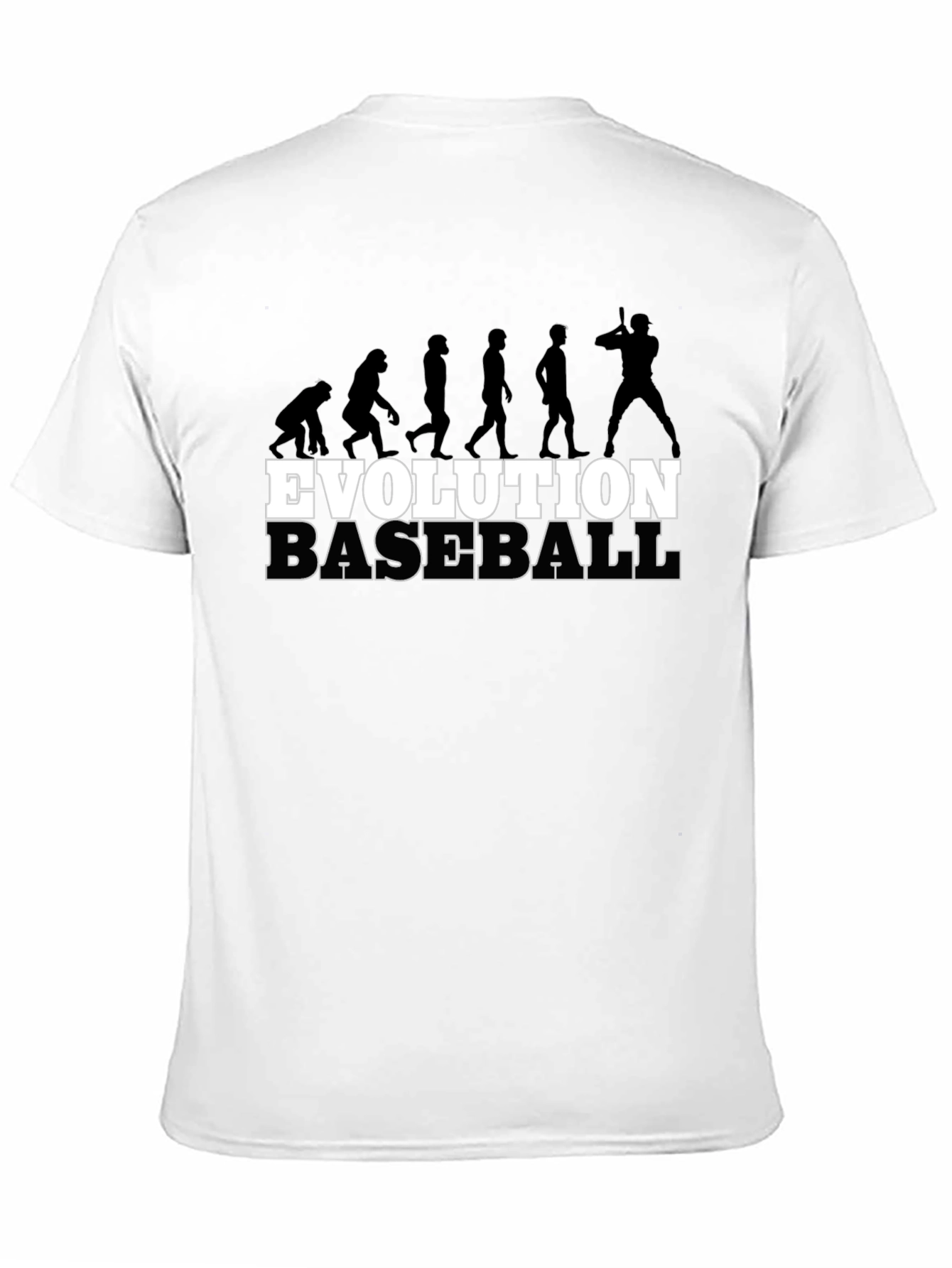 Evolution of Baseball Black T-Shirt