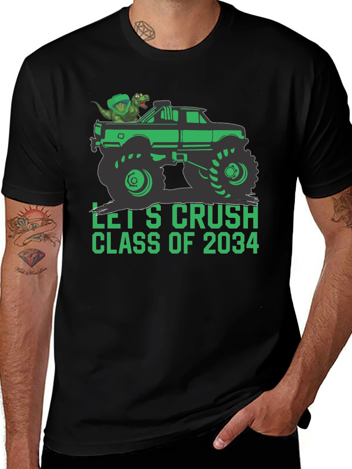 Lets Crush Class of 2034 Monster Truck T-Shirt