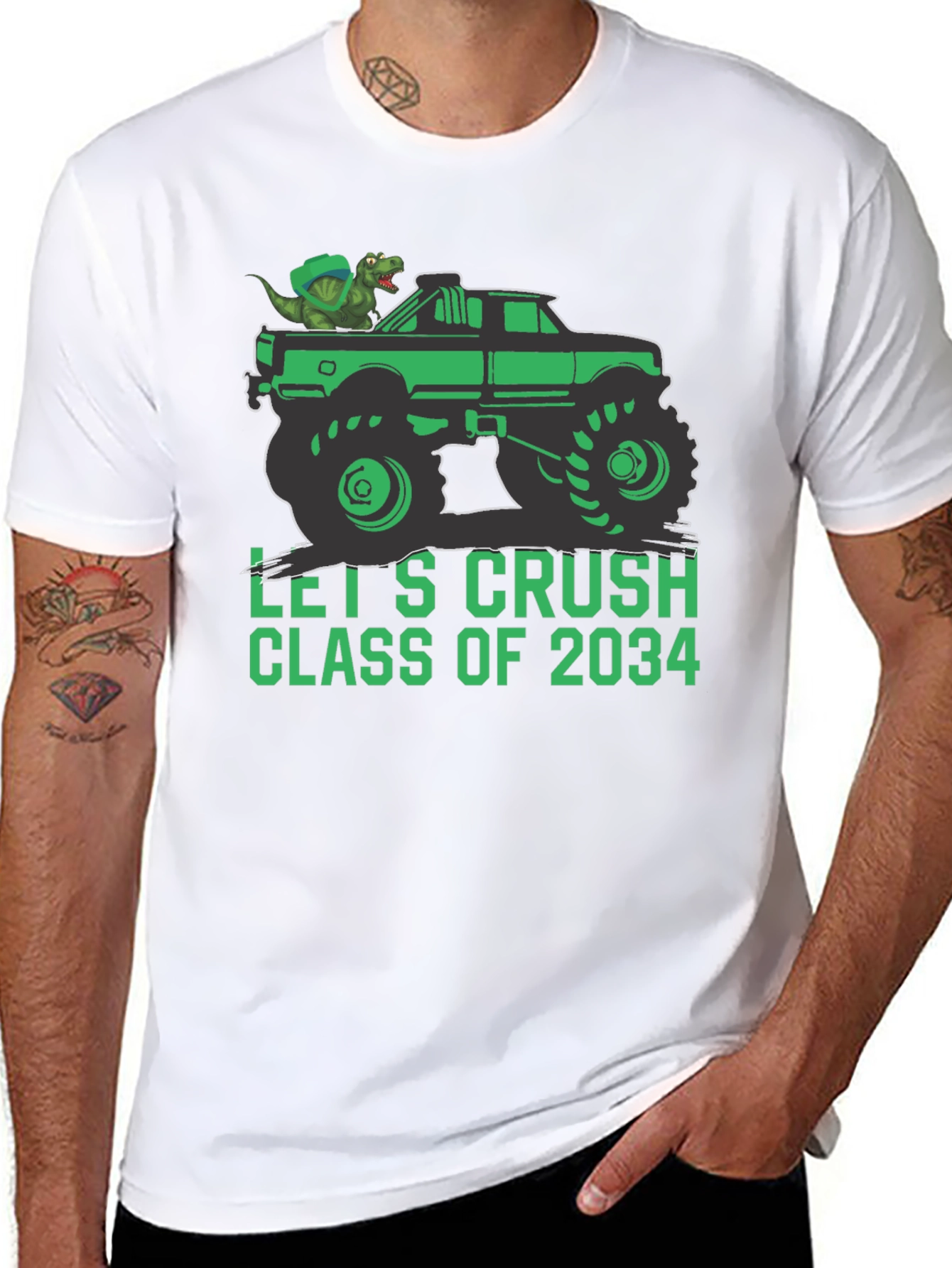 Lets Crush Class of 2034 Monster Truck T-Shirt