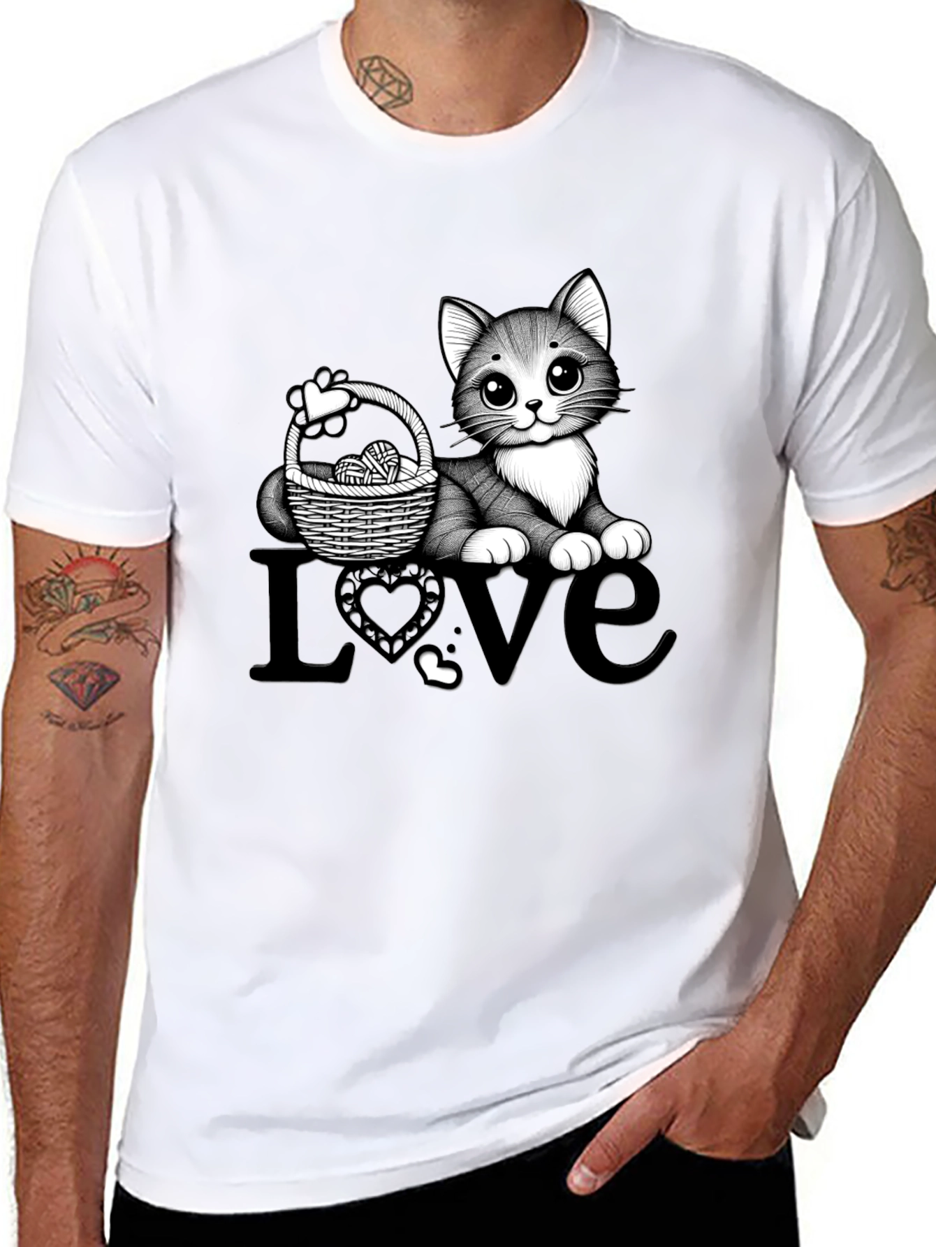 Cute Cat Love T-Shirt