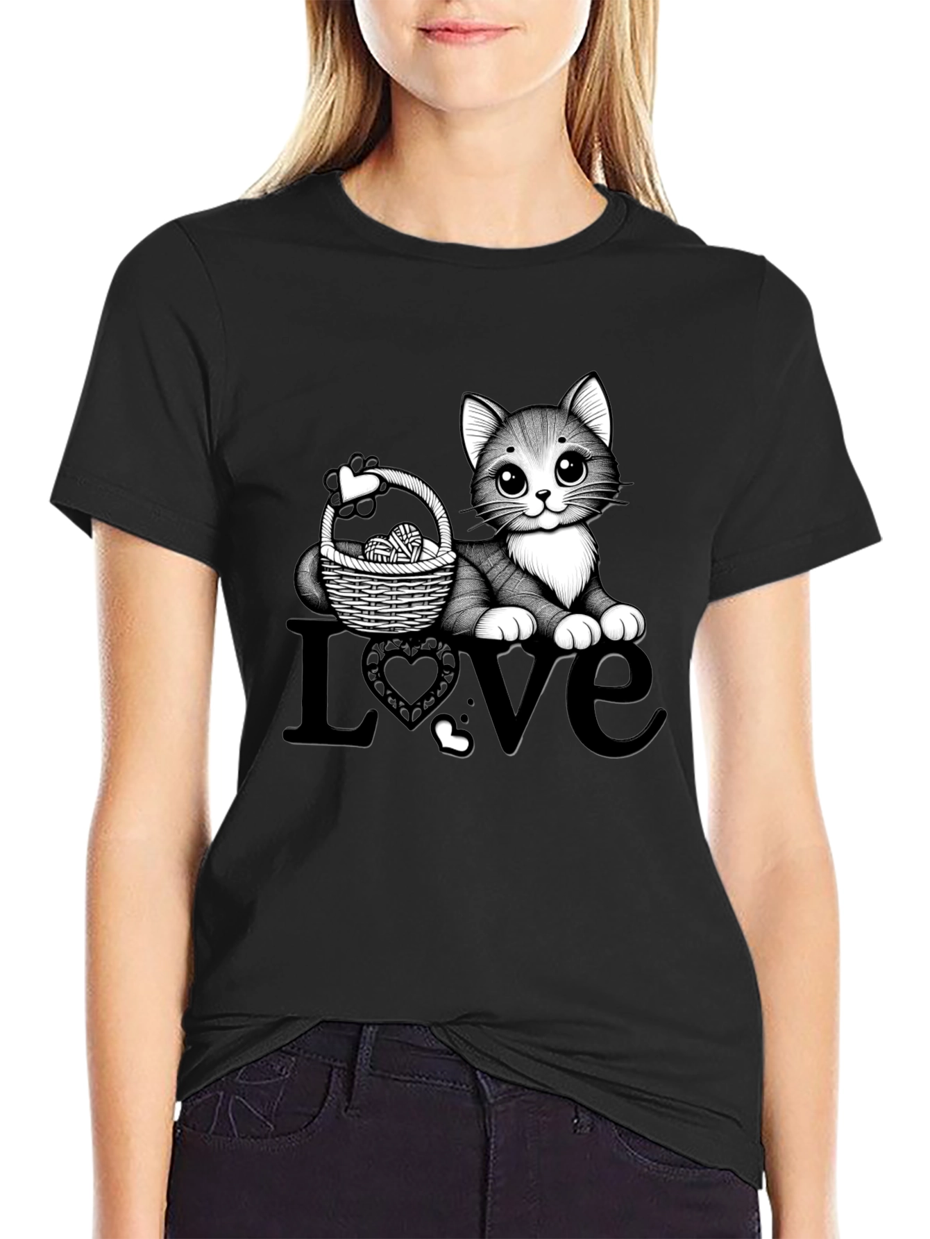 Cute Cat Love T-Shirt