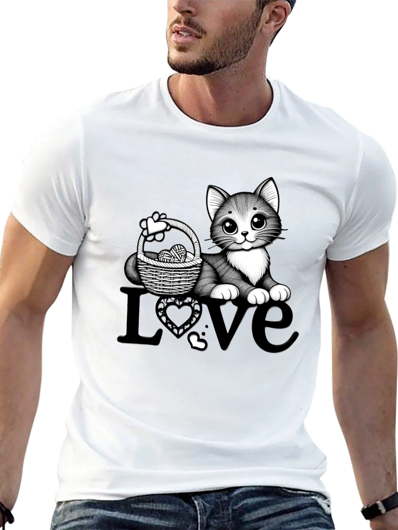 Cute Cat Love T-Shirt