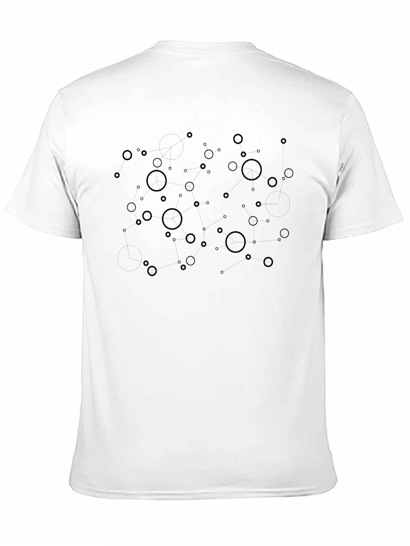 Modern Black Bubble Pattern T-Shirt