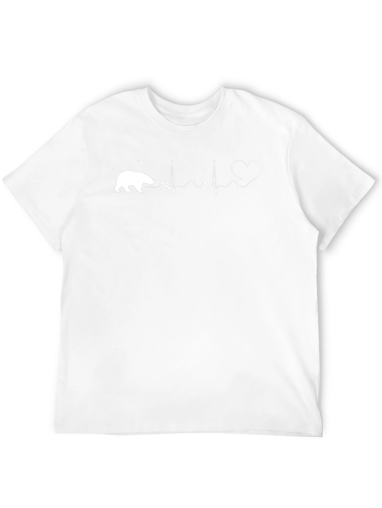 Polar Bear Heartbeat T-Shirt - Unique Graphic Tee