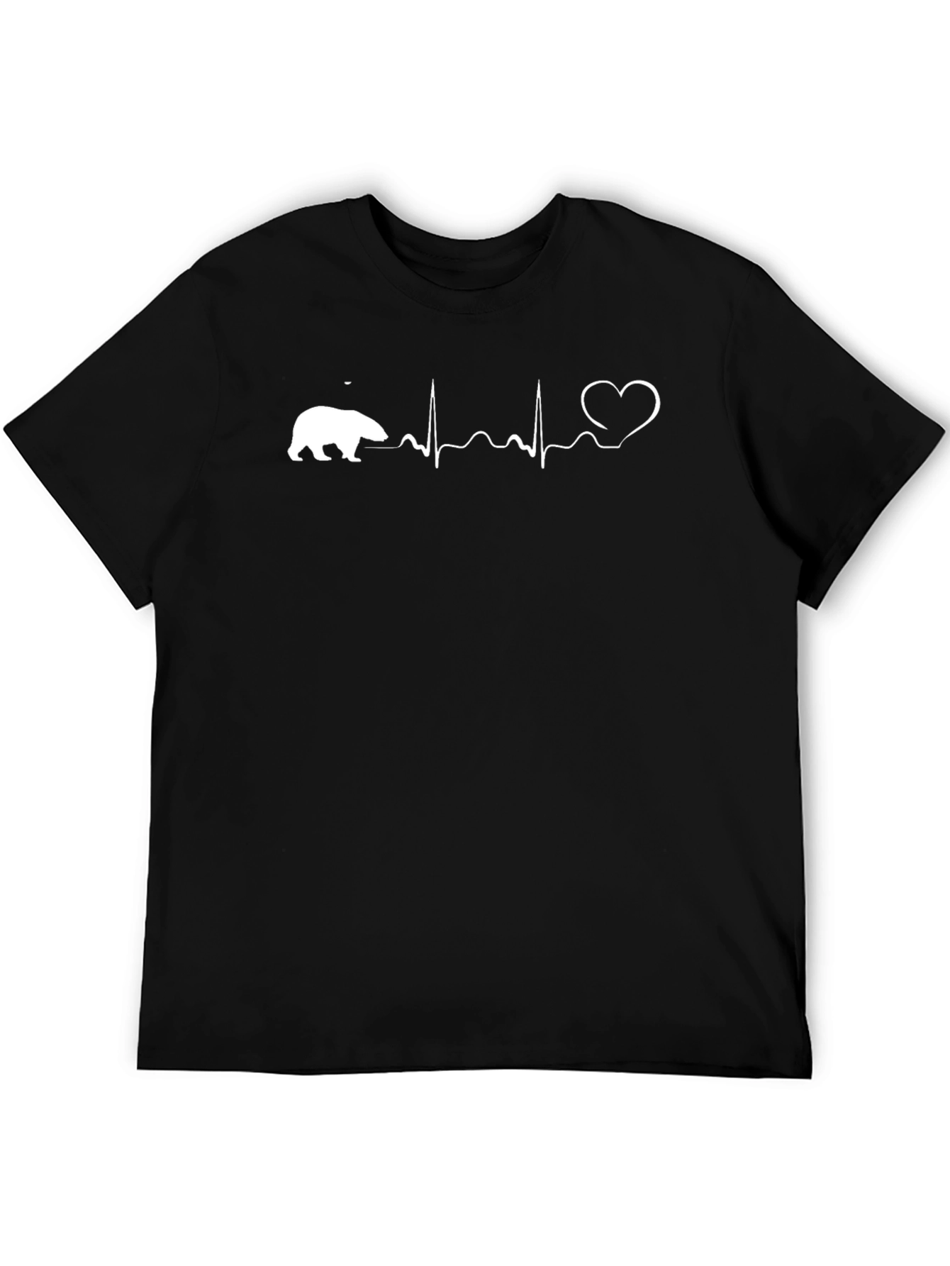 Polar Bear Heartbeat T-Shirt - Unique Graphic Tee