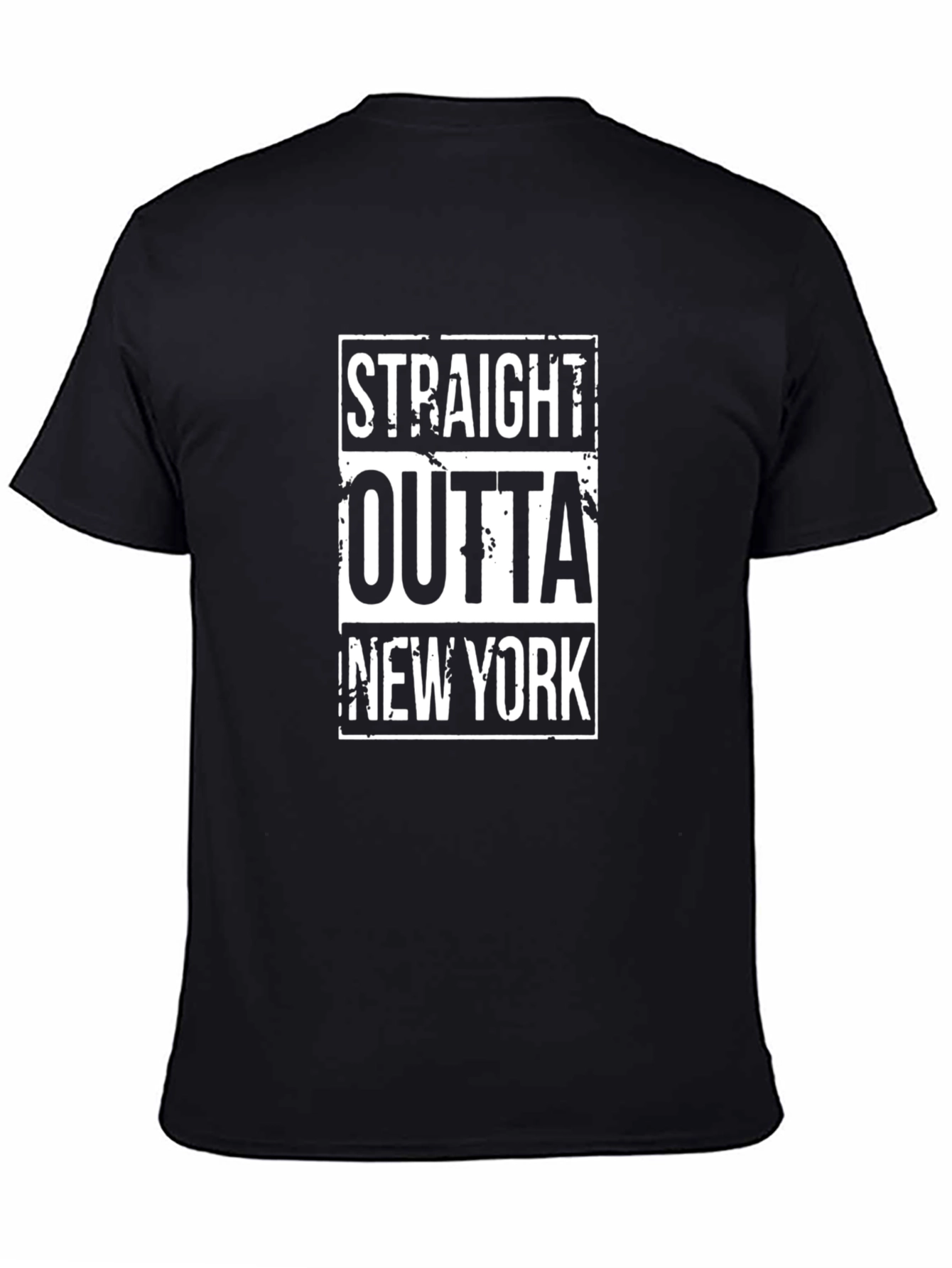 Straight Outta New York Black T-Shirt
